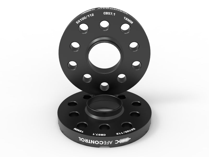 1996-2023 Audi & VW Multi-Model (5x112/100) Flush Fitment Billet Aluminum 18mm Wheel Spacers | aFe CONTROL