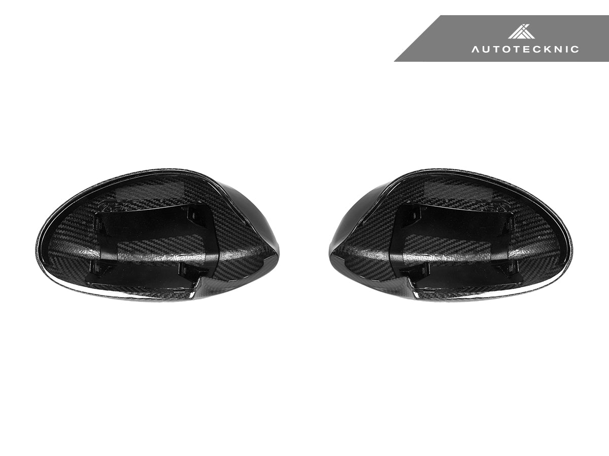 2007-2010 BMW 3 Series (E92) Pre-LCI Dry Carbon Fiber Mirror Cap Set | AutoTecknic