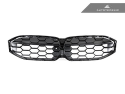 2023+ BMW 3 Series (G20/G21) Honeycomb LCI Gloss Black Front Grille | AutoTecknic