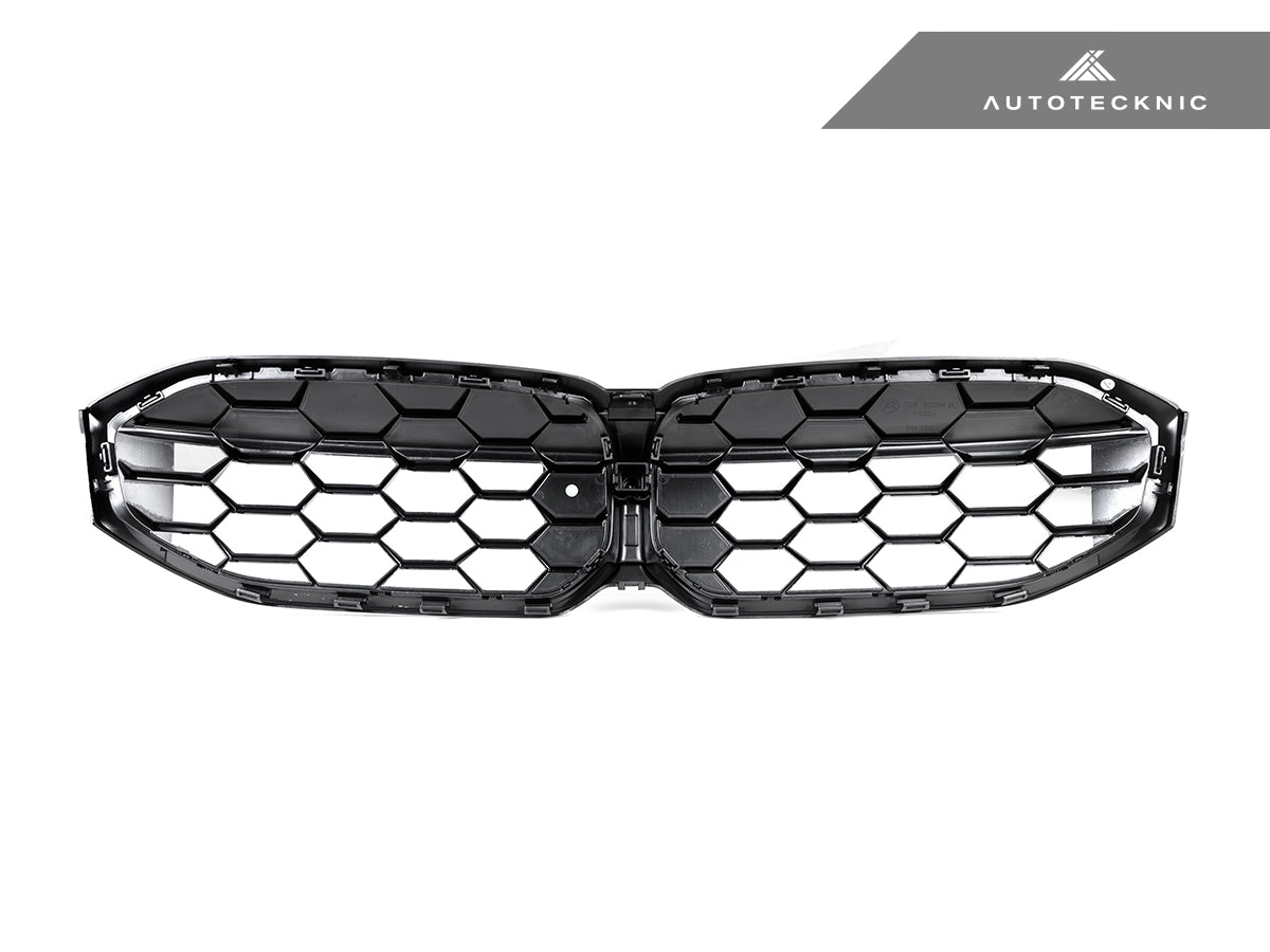 2023+ BMW 3 Series (G20/G21) Honeycomb LCI Gloss Black Front Grille | AutoTecknic