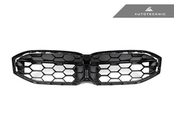 2023-2026 BMW 3-Series (G20/G21) Honeycomb Dry Carbon Fiber Front Grille | AutoTecknic