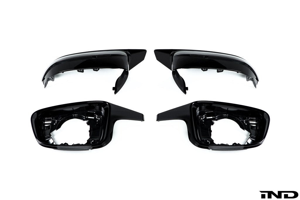 2019-2024 BMW 2/3/4 Series (G42/G20/G22/G23/G26) G8X M3/M4 Style Gloss Black Mirror Retrofit Kit | AutoTecknic