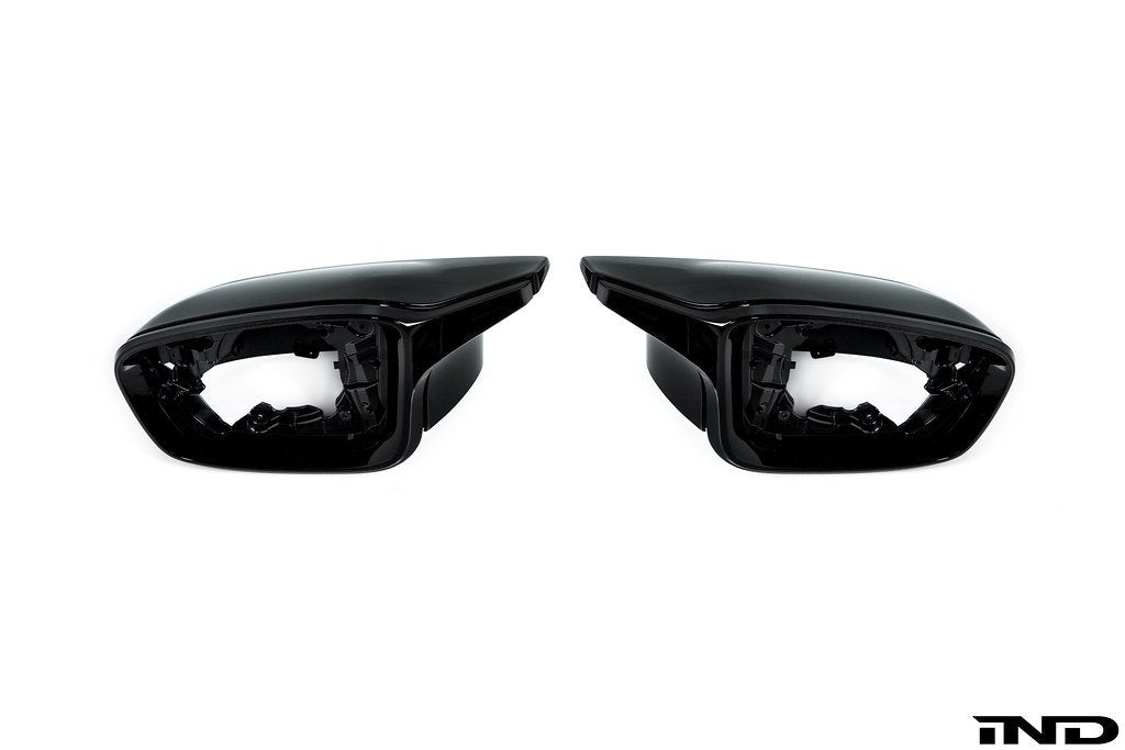 2019-2024 BMW 2/3/4 Series (G42/G20/G22/G23/G26) G8X M3/M4 Style Gloss Black Mirror Retrofit Kit | AutoTecknic