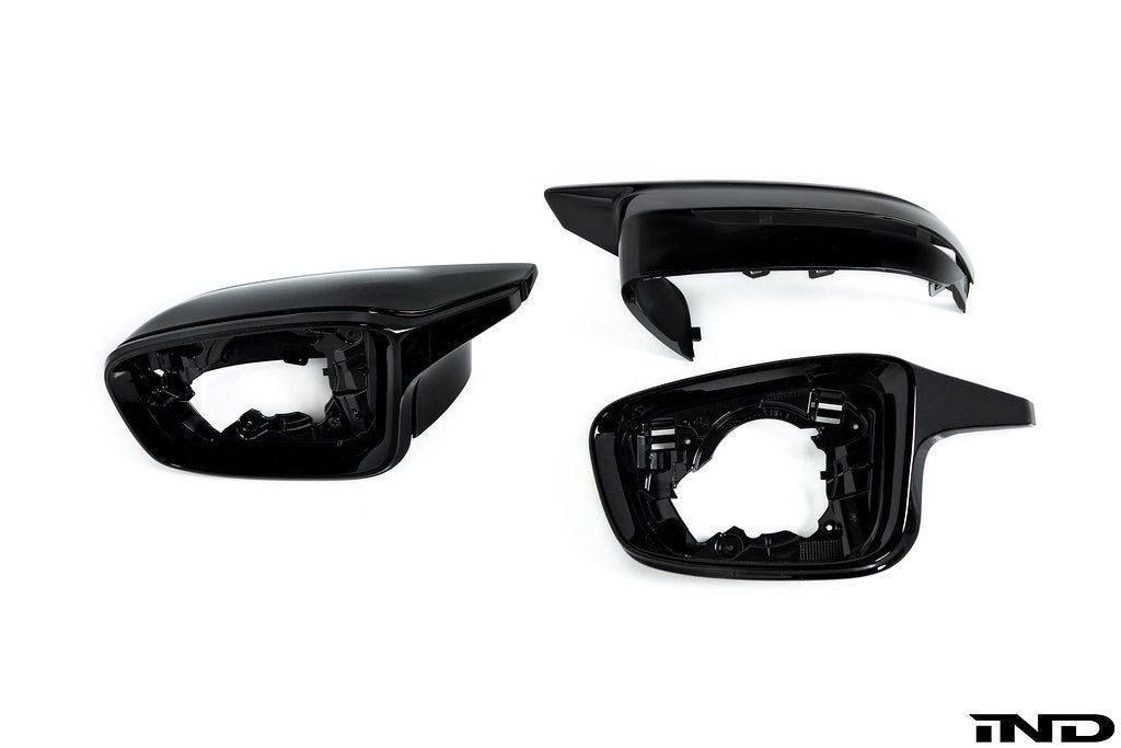 2019-2024 BMW 2/3/4 Series (G42/G20/G22/G23/G26) G8X M3/M4 Style Gloss Black Mirror Retrofit Kit | AutoTecknic