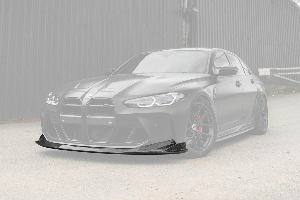 2021+ BMW M3 (G80) & M4 (G82/G83) PR-1 Pre-Preg Carbon Fiber Front Splitter | Trevora Secondary image