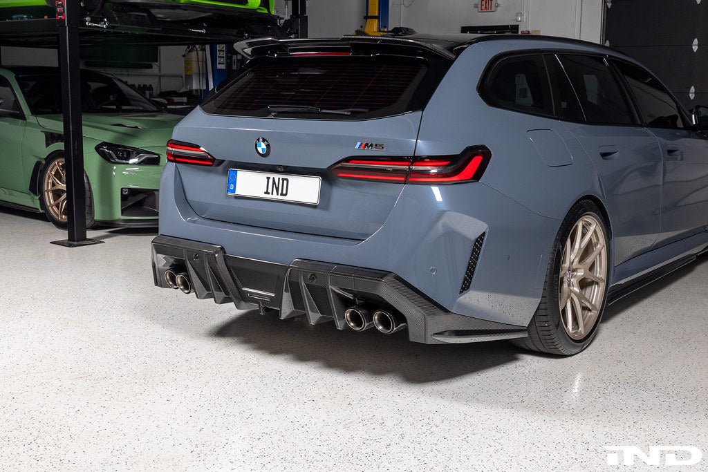 2025+ BMW M5 (G90/G99) PR-1 Pre-Preg Carbon Fiber Rear Diffuser | Trevora Secondary image