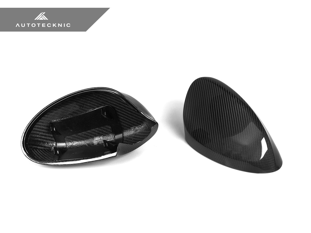 2007-2010 BMW 3 Series (E92) Pre-LCI Dry Carbon Fiber Mirror Cap Set | AutoTecknic