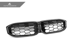2023-2026 BMW 3-Series (G20/G21) Honeycomb Dry Carbon Fiber Front Grille | AutoTecknic