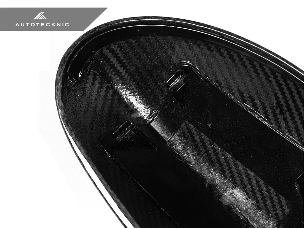 2007-2010 BMW 3 Series (E92) Pre-LCI Dry Carbon Fiber Mirror Cap Set | AutoTecknic