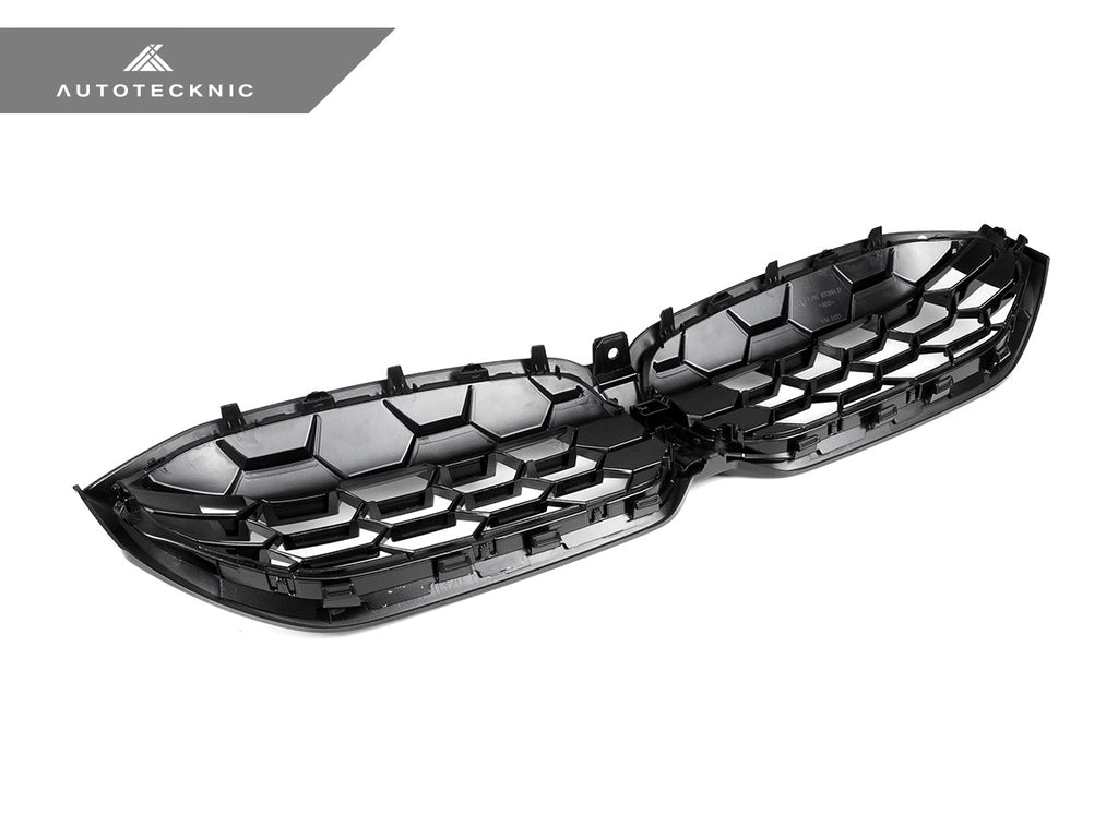 2023+ BMW 3 Series (G20/G21) Honeycomb LCI Gloss Black Front Grille | AutoTecknic