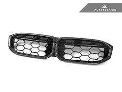 2023-2026 BMW 3-Series (G20/G21) Honeycomb Dry Carbon Fiber Front Grille | AutoTecknic