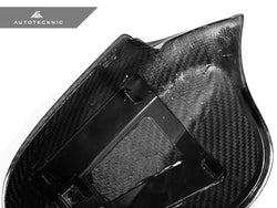 2009-2011 BMW 3 Series (E90) LCI Replacement Dry Carbon Fiber Mirror Cap Set | AutoTecknic USA