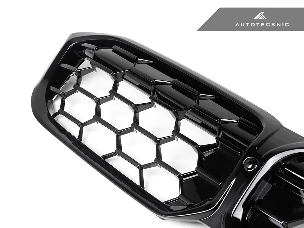 2023+ BMW 3 Series (G20/G21) Honeycomb LCI Gloss Black Front Grille | AutoTecknic