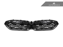 2023-2026 BMW 3-Series (G20/G21) Honeycomb Dry Carbon Fiber Front Grille | AutoTecknic