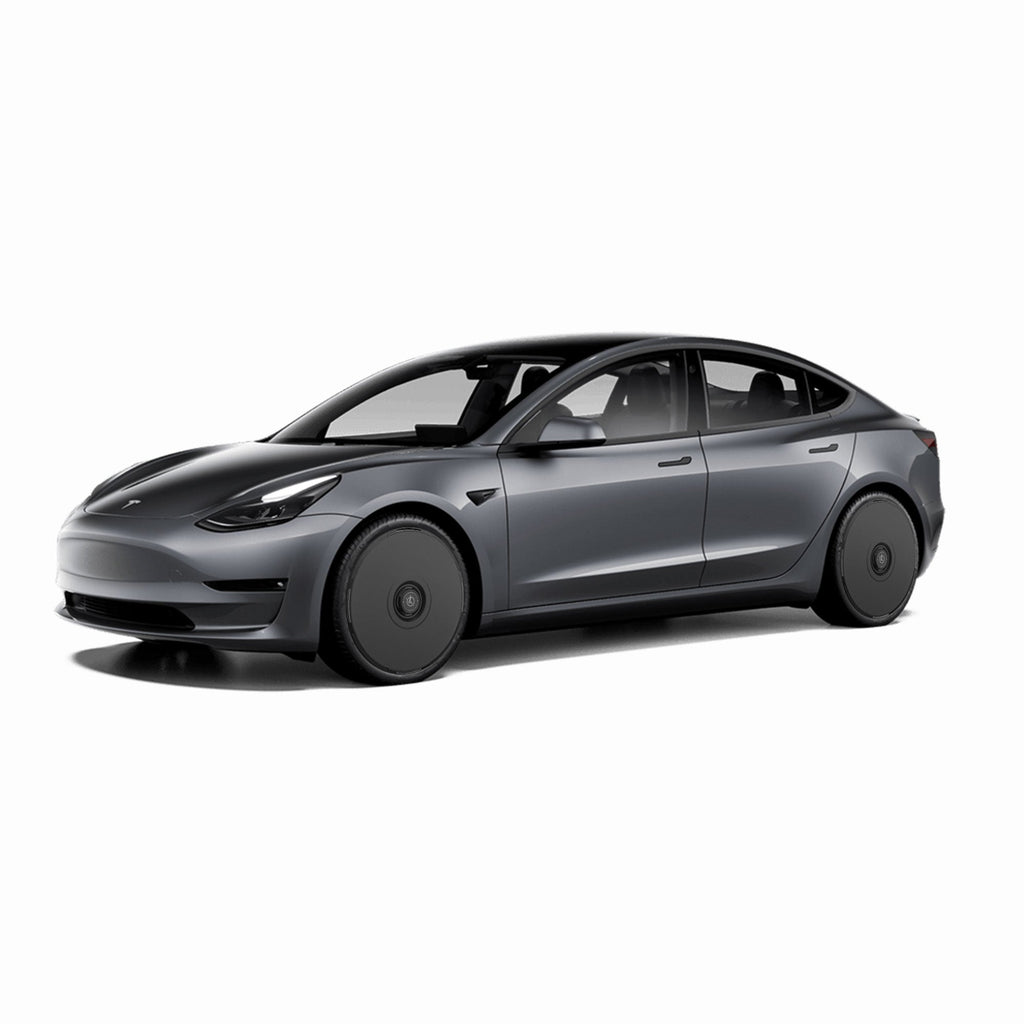 2017-2023 Tesla Model 3 (1st-Gen) HALODISC 2 Ready-to-Paint (RTP) Customizable Wheel Covers (Set of 4) | HALOBLK