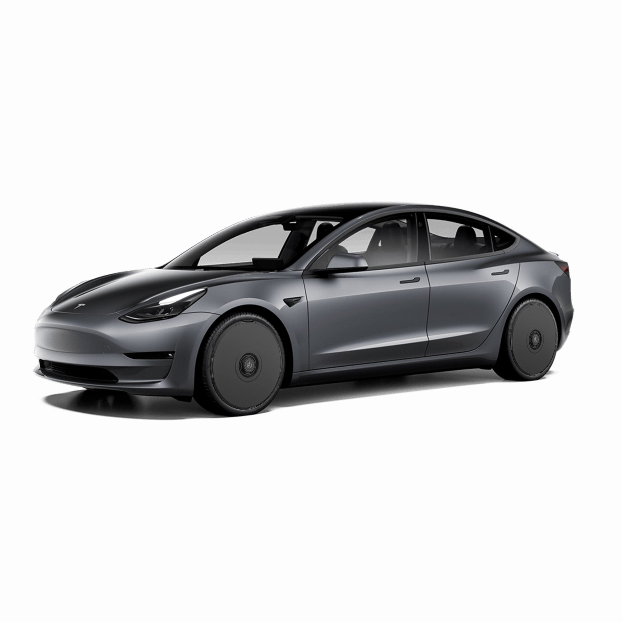 2017-2023 Tesla Model 3 (1st-Gen) HALODISC 2 Ready-to-Paint (RTP) Customizable Wheel Covers (Set of 4) | HALOBLK