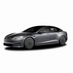 2012-2026 Tesla Model S HALODISC 2 Ready-to-Paint (RTP) Customizable Wheel Covers (Set of 4) | HALOBLK