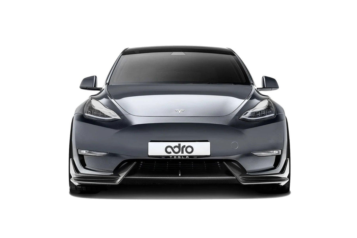 ADRO Tesla Model Y Genuine Prepreg Carbon Fiber Front Lip - E3Tuning