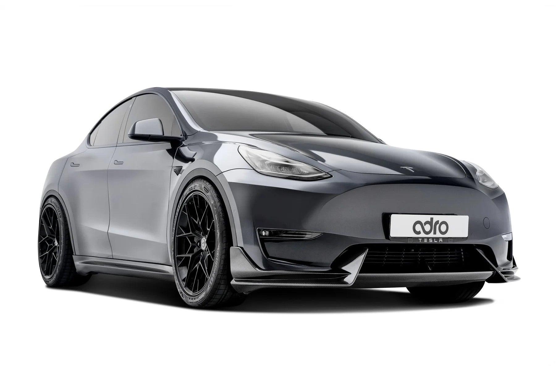 ADRO Tesla Model Y Genuine Prepreg Carbon Fiber Side Skirts - E3Tuning