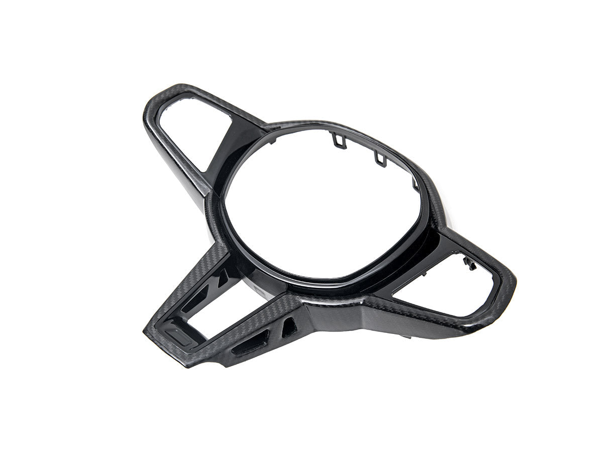 2023-2026 BMW 3 Series (G20/G21) LCI Carbon Fiber Steering Wheel Trim | AutoTecknic USA