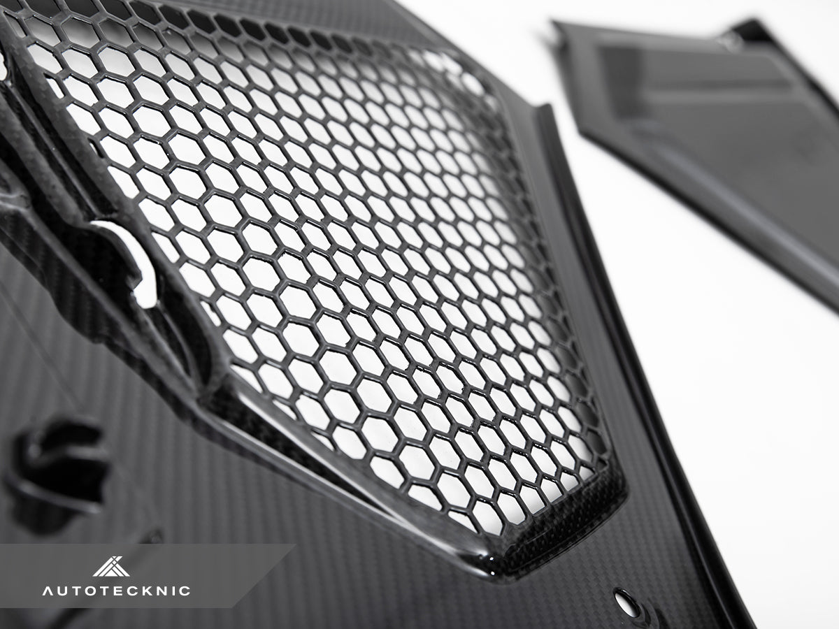 2019-2026 BMW 2 & 3 Series (G42/G20) Motorsport Style Dry Carbon Fiber Engine Cowl Panel Trim Set | AutoTecknic USA