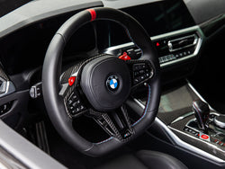 2025+ BMW 3 Series (G20/G21) LCI Carbon Fiber Steering Wheel Trim | AutoTecknic USA