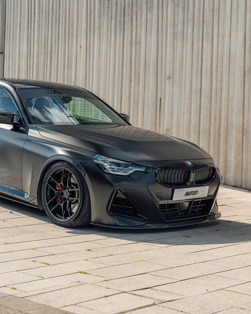 2022-2026 BMW 2 Series (G42) ID-01 Style Pre-Preg Carbon Fiber Front Splitter | TRE Secondary image