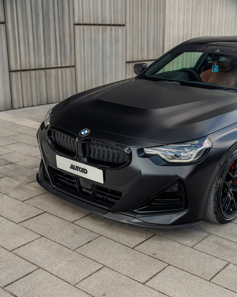 2022-2026 BMW 2 Series (G42) ID-01 Style Pre-Preg Carbon Fiber Front Splitter | TRE