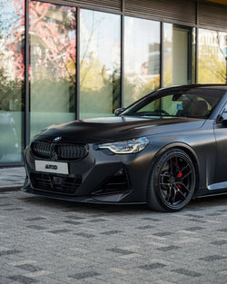 2022-2026 BMW 2 Series (G42) ID-01 Style Pre-Preg Carbon Fiber Front Splitter | TRE