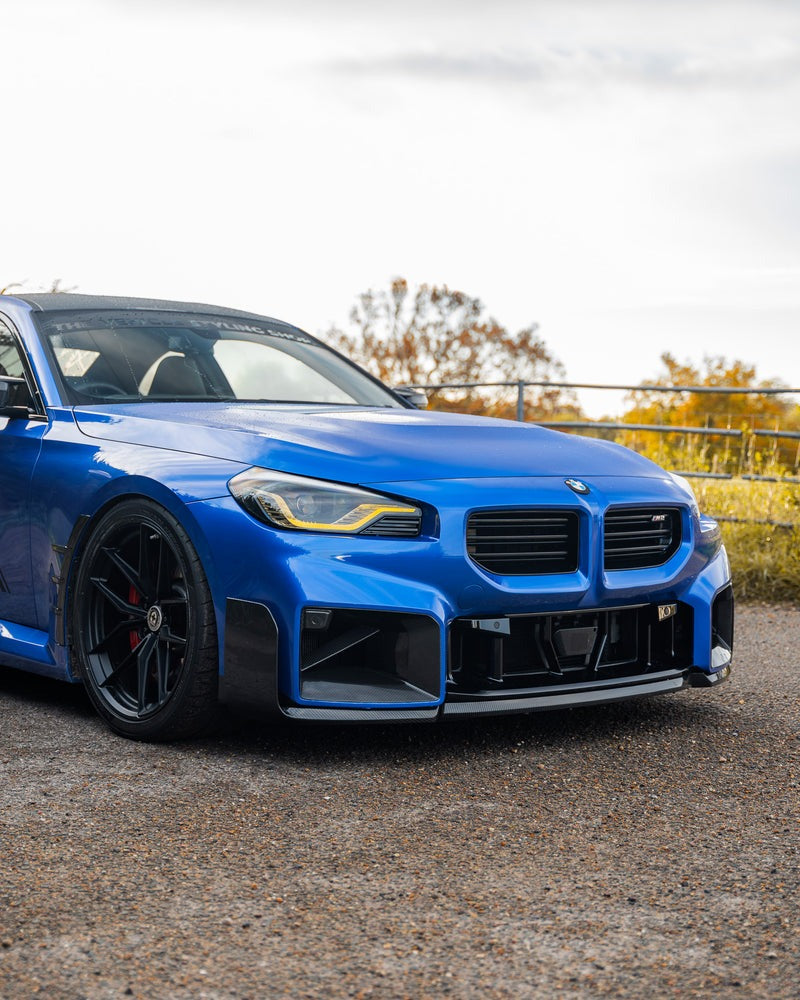 2023-2026 BMW M2 (G87) Aero Style Pre-Preg Carbon Fiber Front Duct Inserts | TRE
