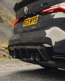 2021-2026 BMW M3 (G80) & M4 (G82) OEM Style Pre-Preg Carbon Fiber Rear Diffuser | TRE by AutoID