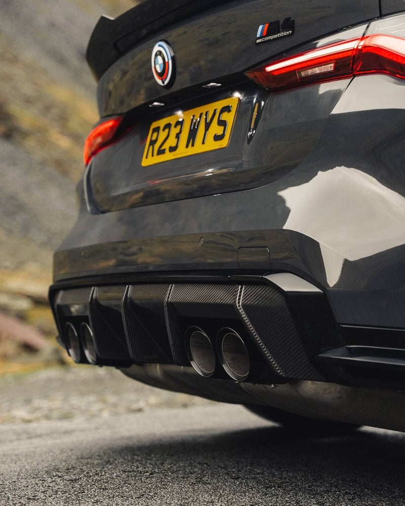 2021-2026 BMW M3 (G80) & M4 (G82) OEM Style Pre-Preg Carbon Fiber Rear Diffuser | TRE by AutoID