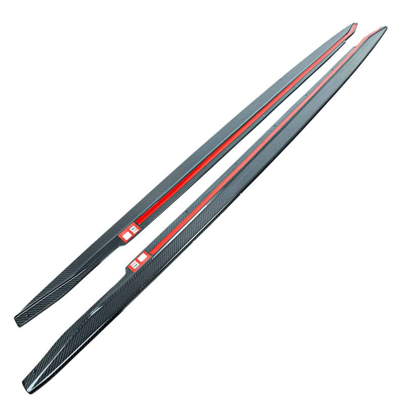 2021-2024 BMW M4 (G82/G83) ID-01 Style Pre-Preg Carbon Fiber Side Skirts | TRE by AutoID