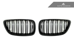 AutoTecknic Dual-Slats Stealth Black Front Grille Set - F87 M2 | F22 2-Series