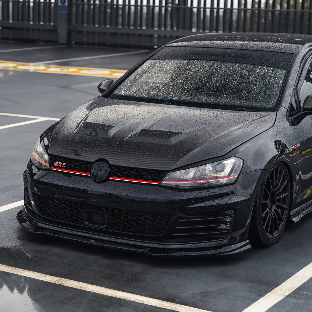 2013-2017 Volkswagen Golf GTI (Mk7) EVO-1 Gloss Black Front Splitter | Zaero Design