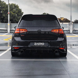 VW Golf GTI MK7 EVO-1 Gloss Black Rear Diffuser