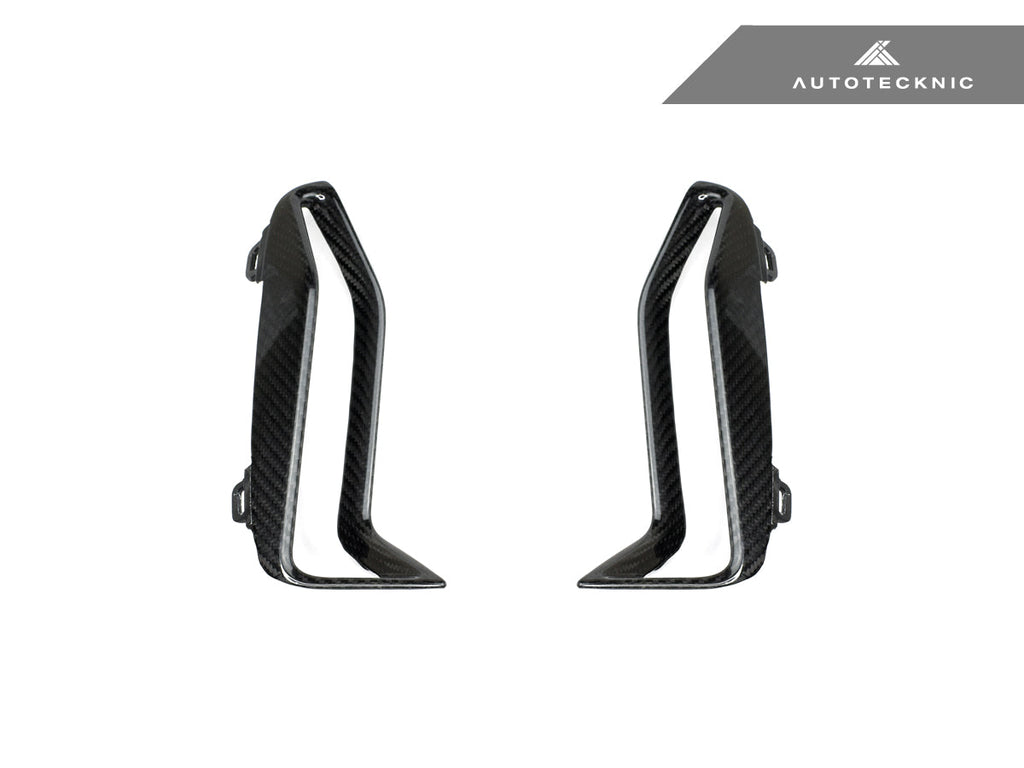 2019-2022 BMW 3 Series (G20) M-Sport Style Dry Carbon Fiber Front Bumper Grille Trim Set | AutoTecknic