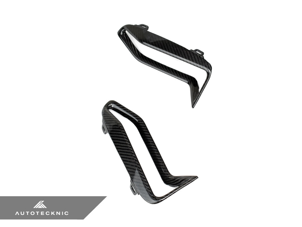 2019-2022 BMW 3 Series (G20) M-Sport Style Dry Carbon Fiber Front Bumper Grille Trim Set | AutoTecknic