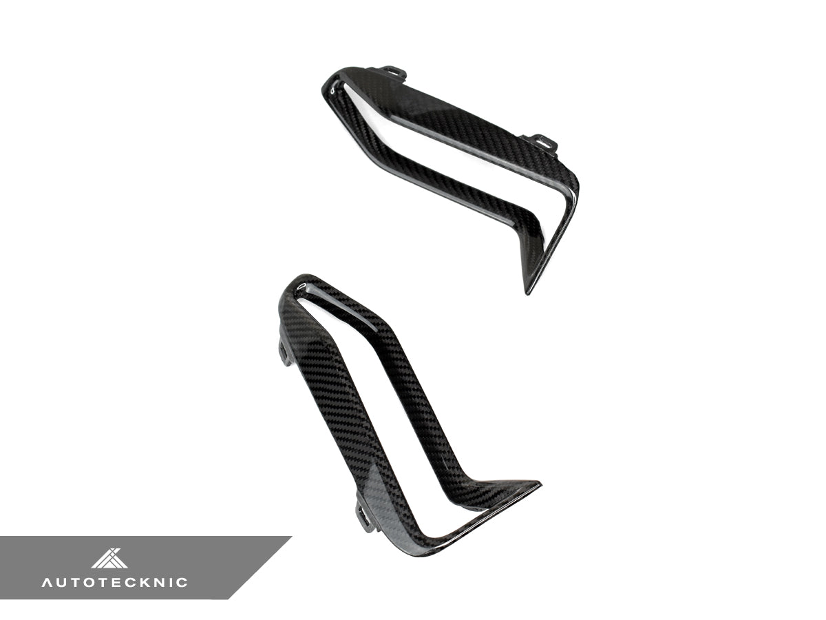 2019-2022 BMW 3 Series (G20) M-Sport Style Dry Carbon Fiber Front Bumper Grille Trim Set | AutoTecknic