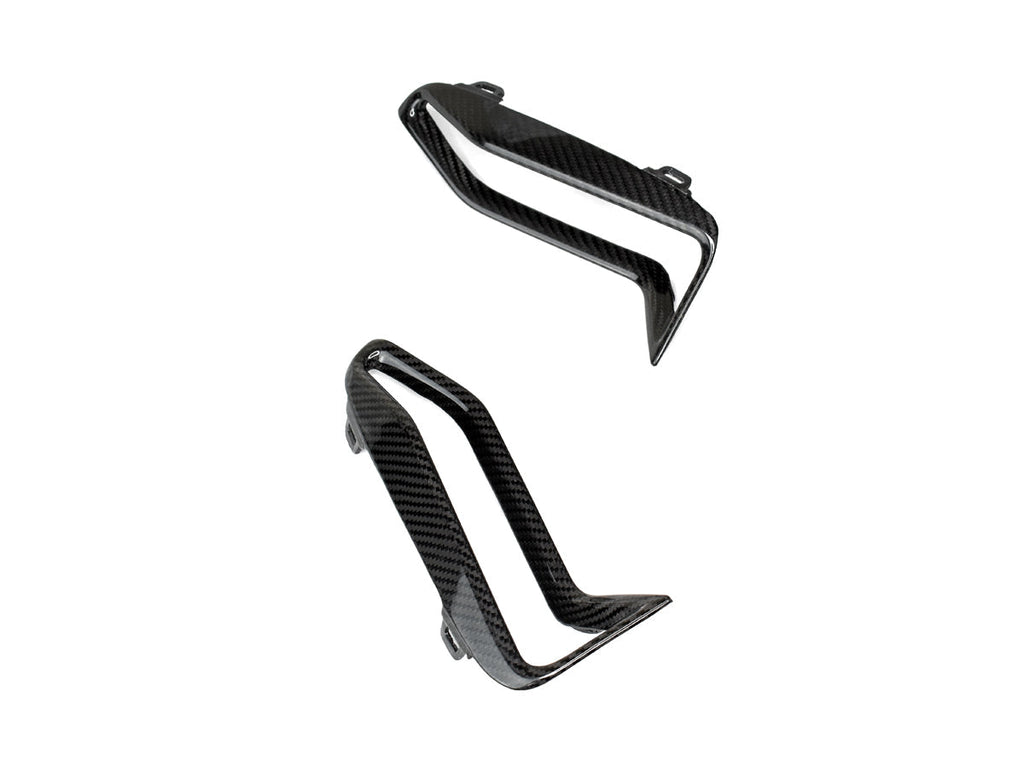2019-2022 BMW 3 Series (G20) M-Sport Style Dry Carbon Fiber Front Bumper Grille Trim Set | AutoTecknic