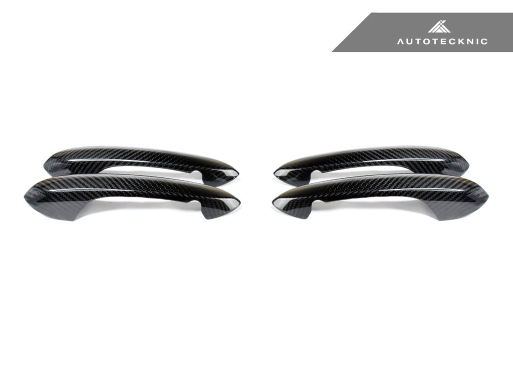 2019-2026 BMW 3-Series (G20/G21) OEM Style Dry Carbon Fiber Door Handle Trim Set | AutoTecknic