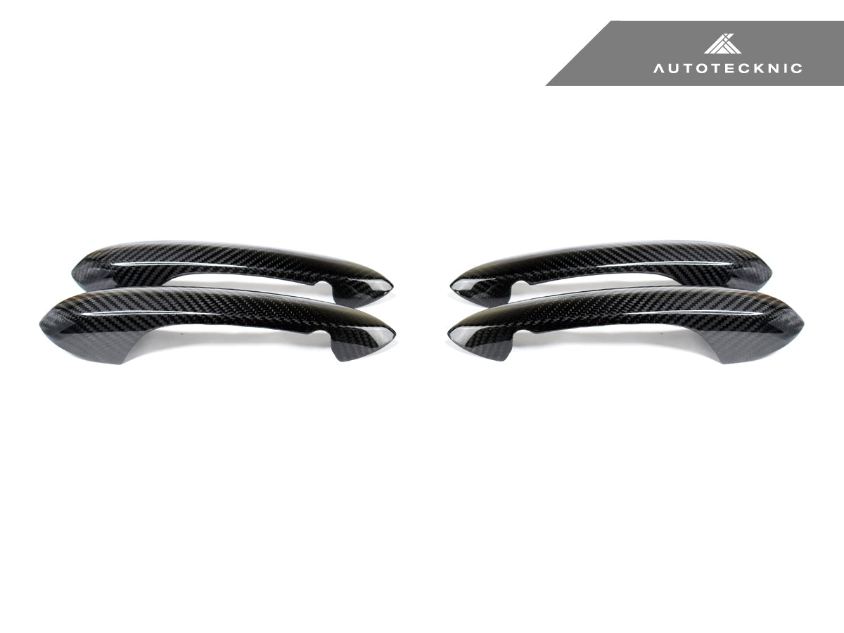 2019-2026 BMW 3-Series (G20/G21) OEM Style Dry Carbon Fiber Door Handle Trim Set | AutoTecknic