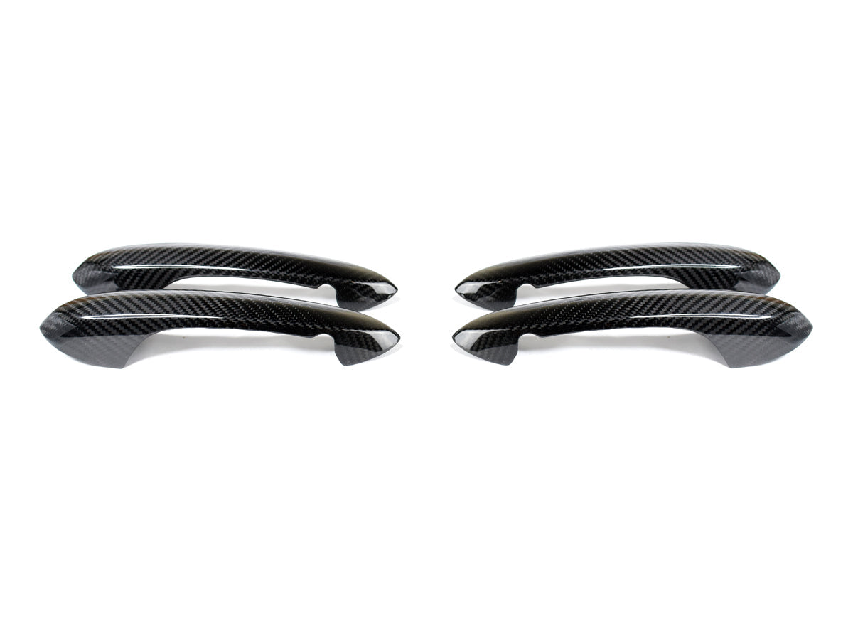 2019-2026 BMW 3-Series (G20/G21) OEM Style Dry Carbon Fiber Door Handle Trim Set | AutoTecknic Main image