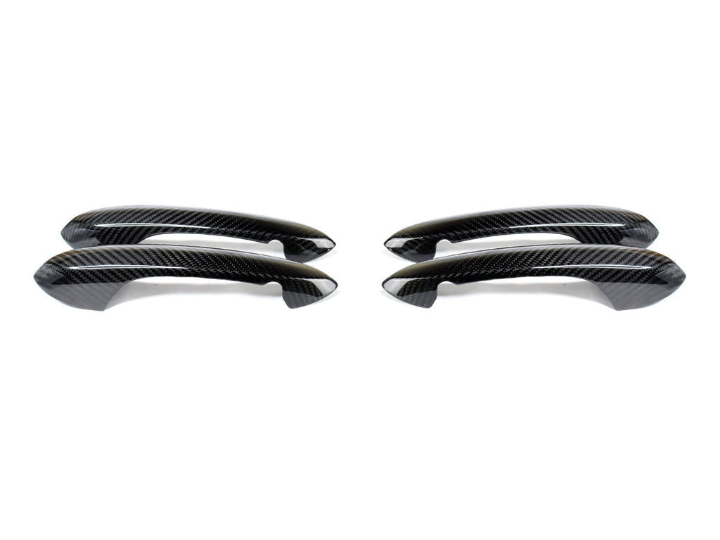 2019-2026 BMW 3-Series (G20/G21) OEM Style Dry Carbon Fiber Door Handle Trim Set | AutoTecknic