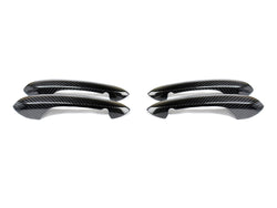 2019-2026 BMW 3-Series (G20/G21) OEM Style Dry Carbon Fiber Door Handle Trim Set | AutoTecknic