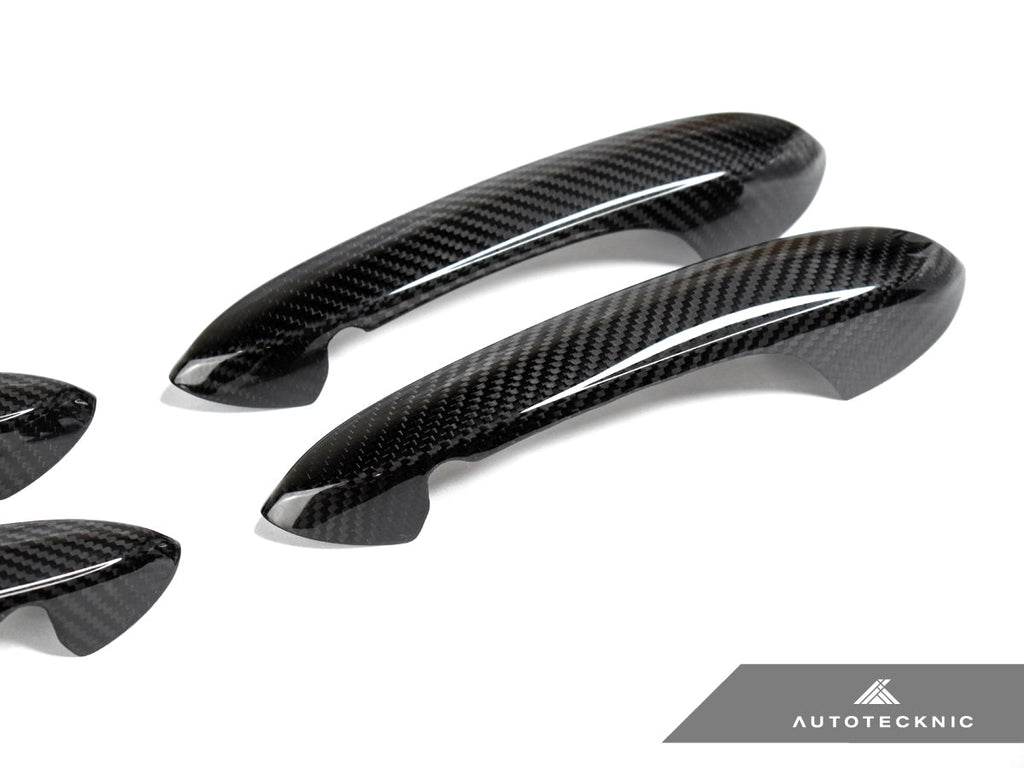 2019-2026 BMW 3-Series (G20/G21) OEM Style Dry Carbon Fiber Door Handle Trim Set | AutoTecknic