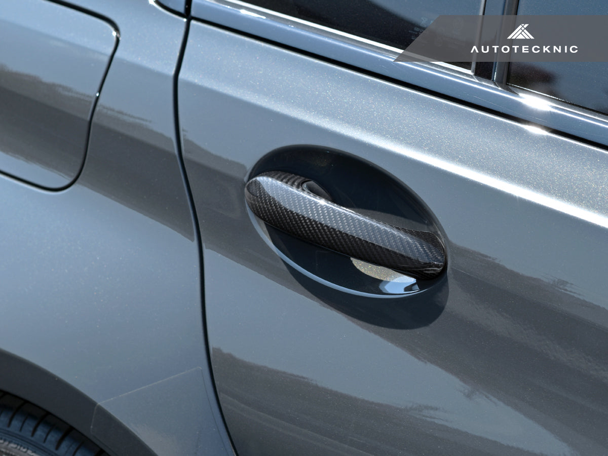 2019-2026 BMW 3-Series (G20/G21) OEM Style Dry Carbon Fiber Door Handle Trim Set | AutoTecknic