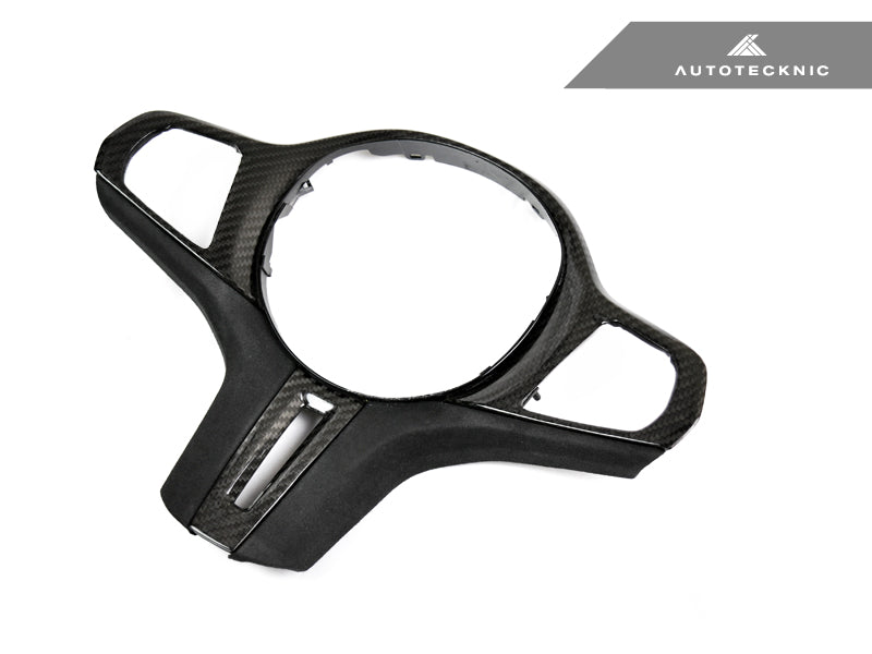 2019-2023 BMW 3-Series (G20) Carbon Fiber Alcantara Steering Wheel Trim | AutoTecknic Main image