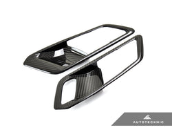 2019-2023 BMW 3-Series (G20) Premium Dry Carbon Interior Door Handle Trim Set | AutoTecknic USA