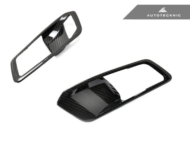 2019-2023 BMW 3-Series (G20) Dry Carbon Interior Door Handle Trim Set | AutoTecknic Main image